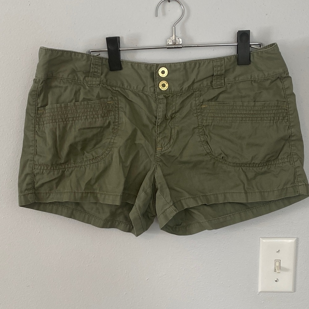 Express Army Green Shorts
